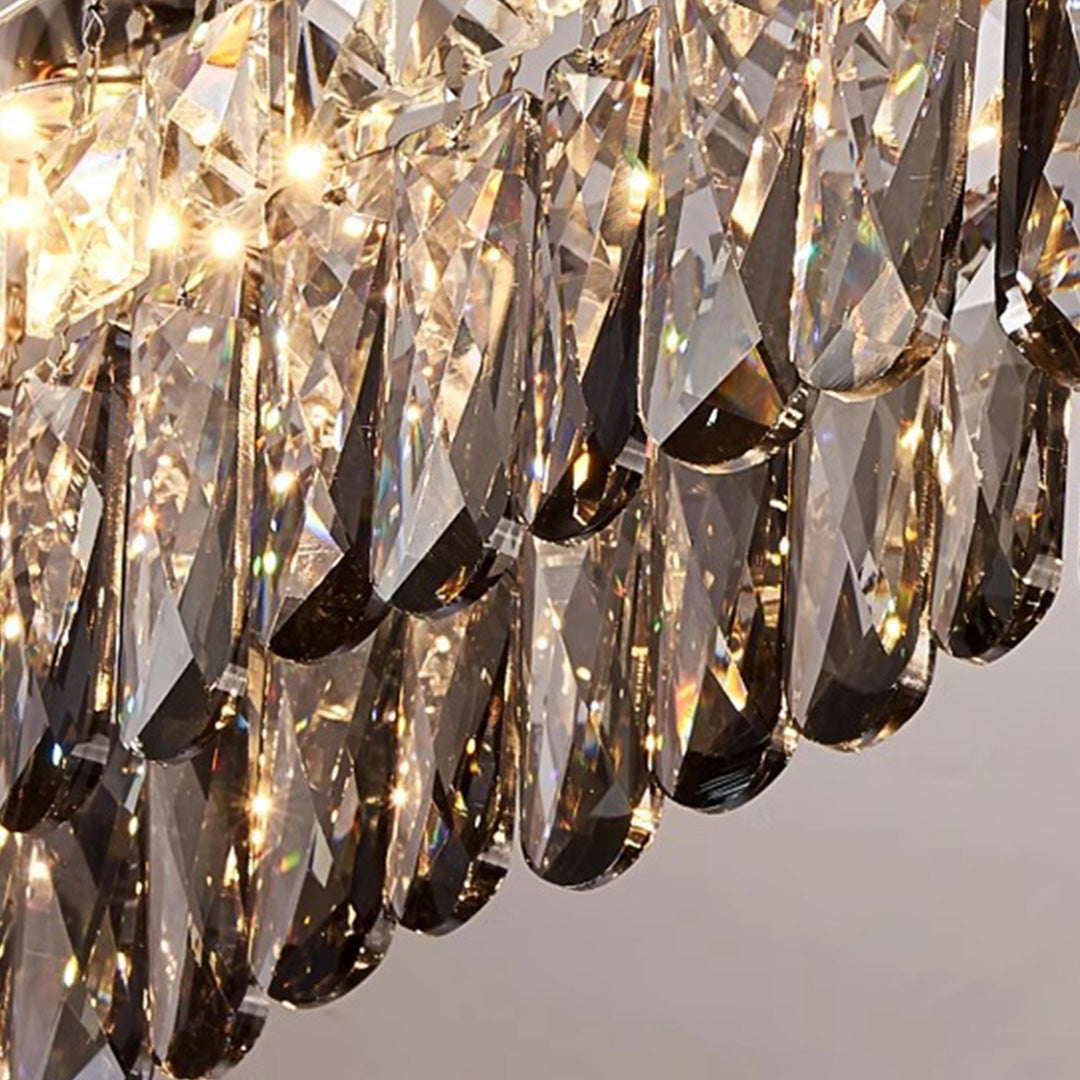 Ceiling Round LED Lights Luxury French Crystal Ceiling Light