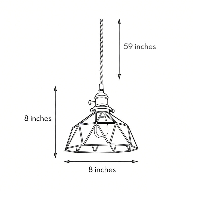 Amber Interiors Pendant Light Classic LED Hanging Ceiling Light