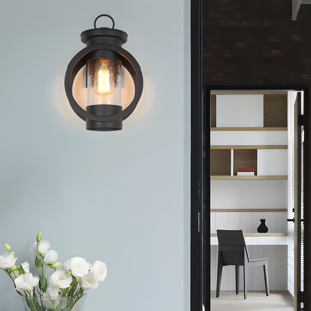 American Outdoor Sconce Raindrop Glass LED Wall Light