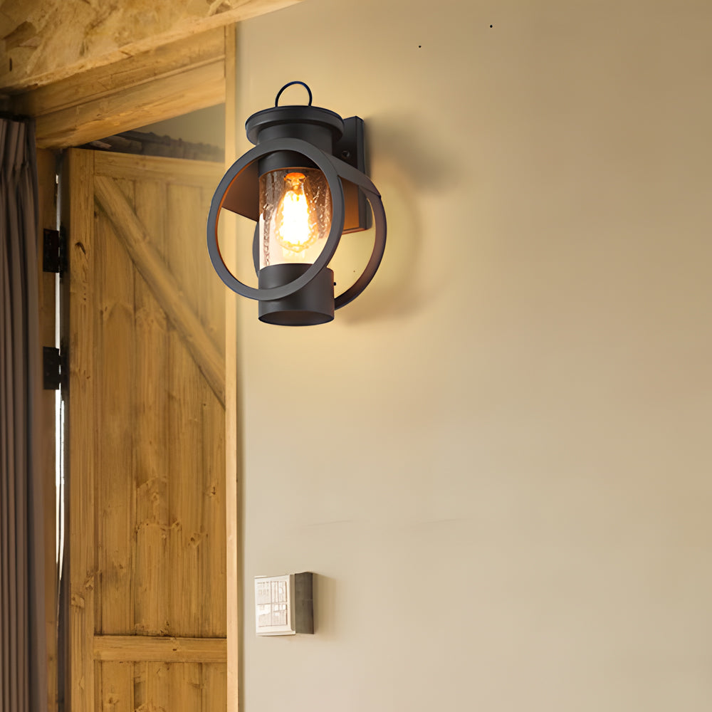 American Outdoor Sconce Raindrop Glass LED Wall Light