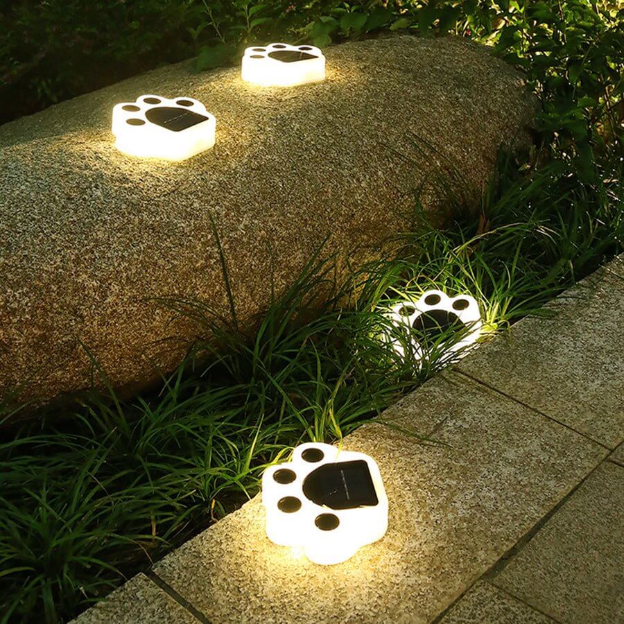 Animal Paw Step Stairs Light Modern Solar-Powered Lights