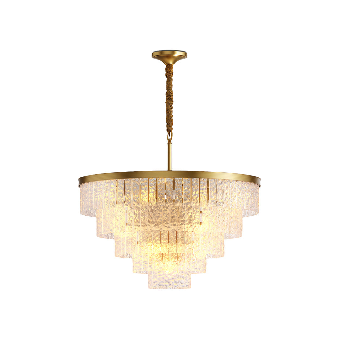 Modern Forms Chandelier Minimalist Full-Copper Luxury Ceiling Light