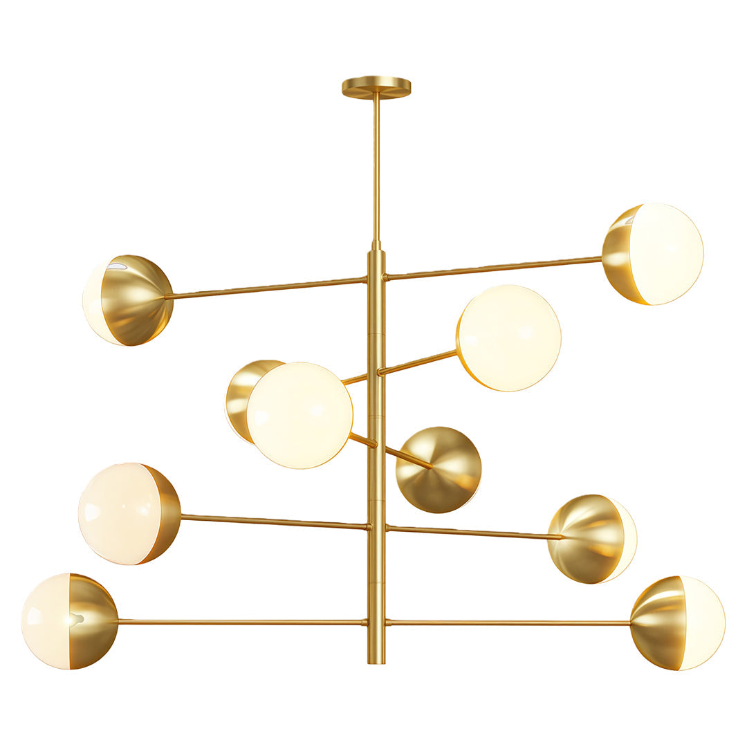 Globe Light Chandelier Modern Solid Copper Ceiling Light