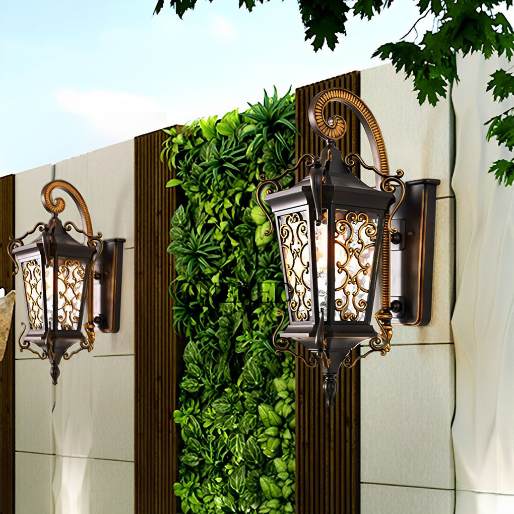 Antique Outdoor Wall Sconces Waterproof European Lamp