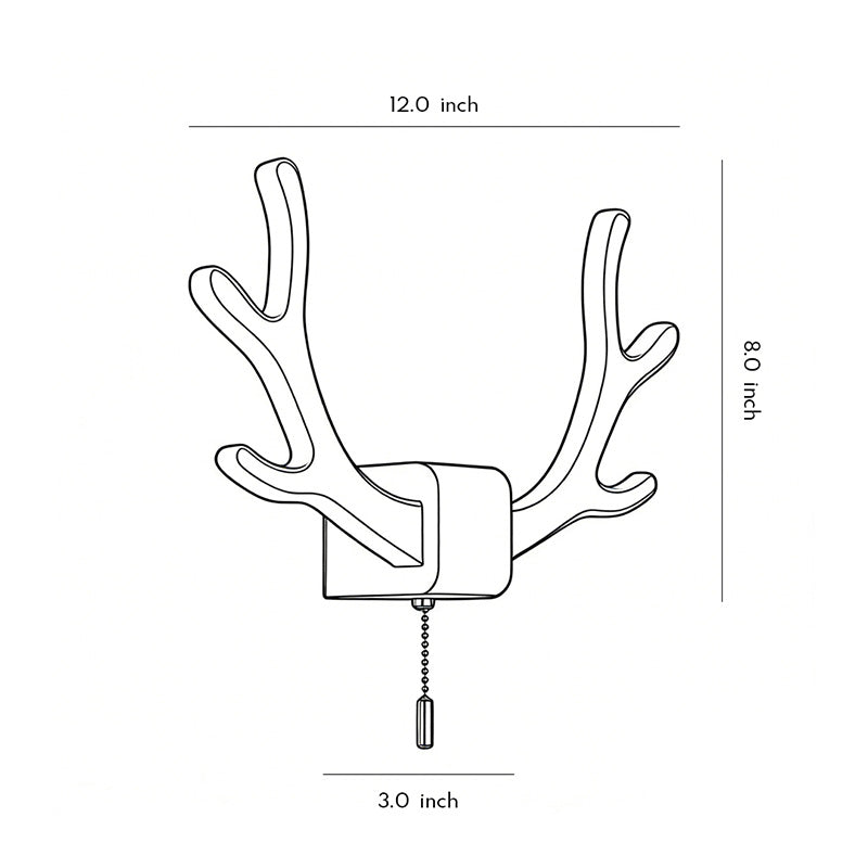Antler Wall Sconce Light Modern Creativity Iron LED Lamp