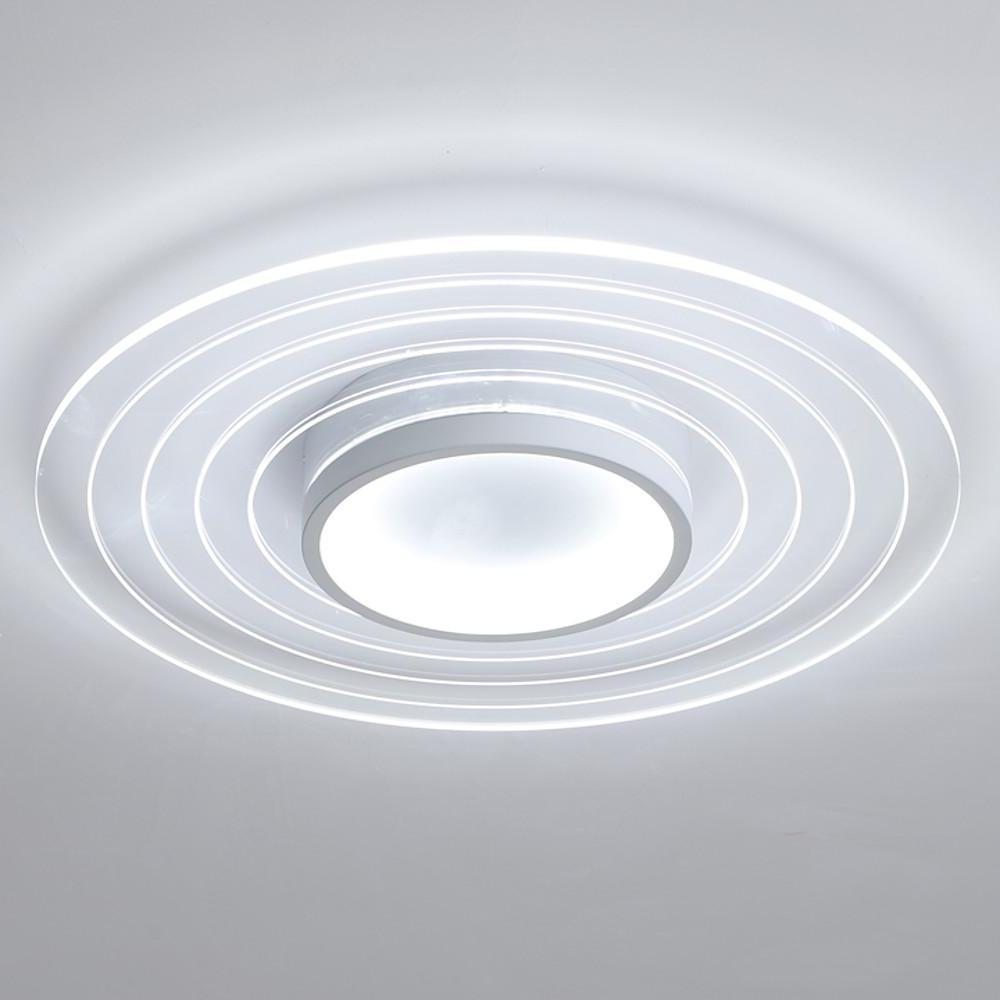 Multiple Circles Dimmable LED Modern Flush Mount Lighting Ceiling Lights for Bedroom