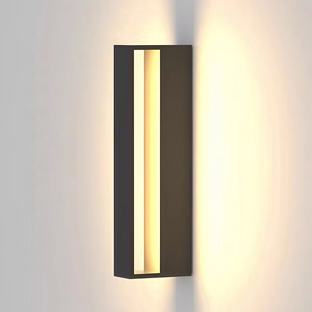 Black Sconces Outdoor Modern Waterproof Metal Light