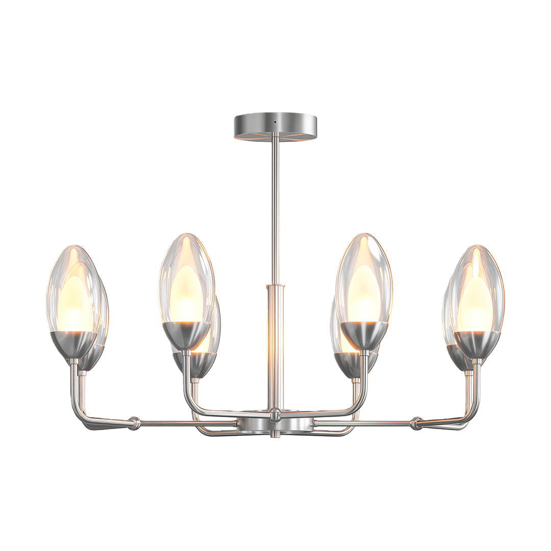 Modern Minimalist Chandelier Full Copper Luxury Ceiling Light