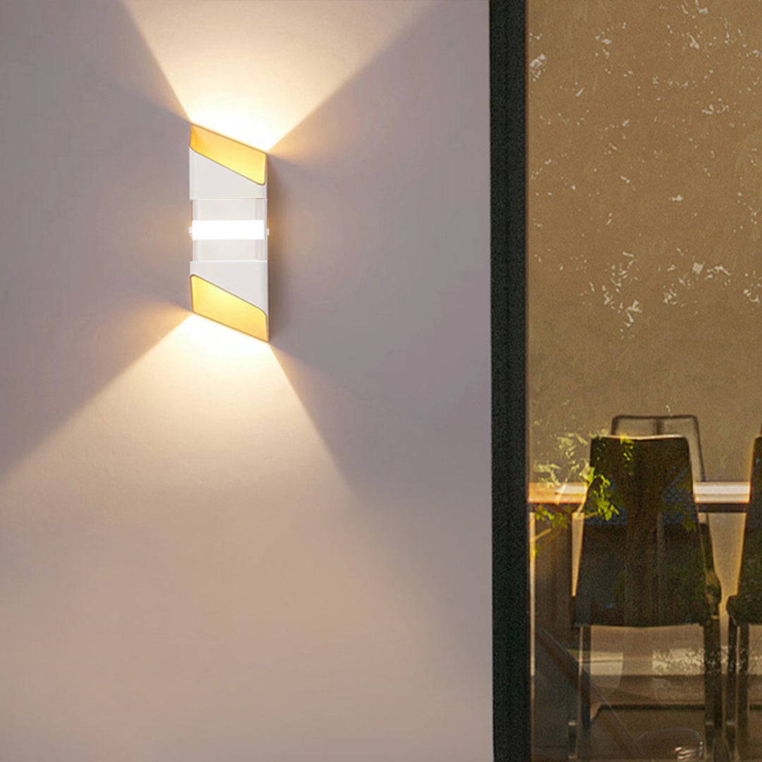 Square Tube LED Up And Down Outdoor Wall Lights