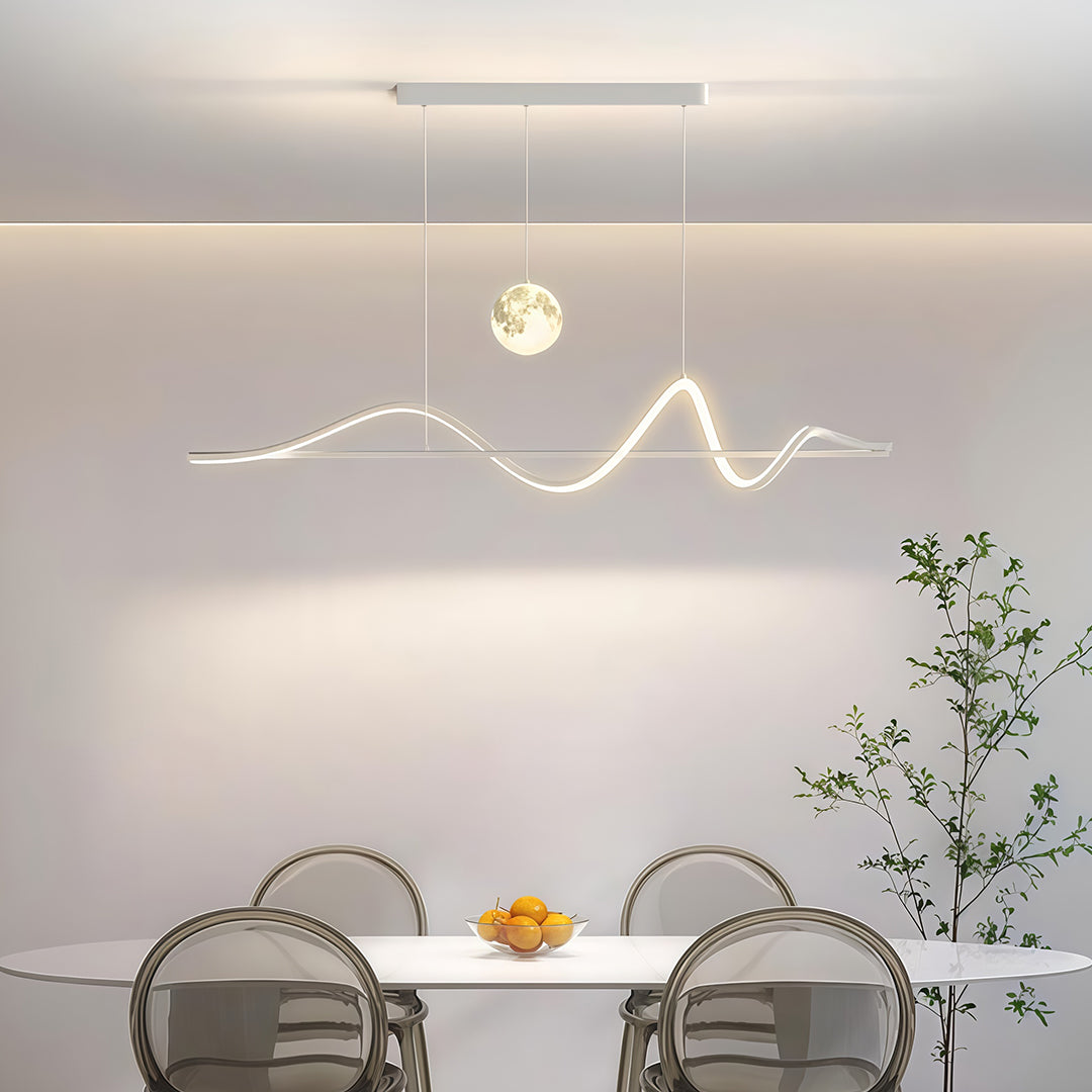 Art Deco Pendant Light Creative Adjustable Moon Ceiling Lights