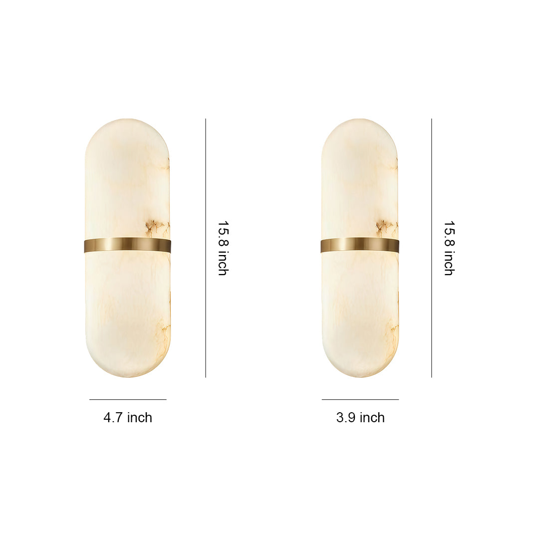 Art Wall Lighting Retro Japanese LED Matel Marble Lamp