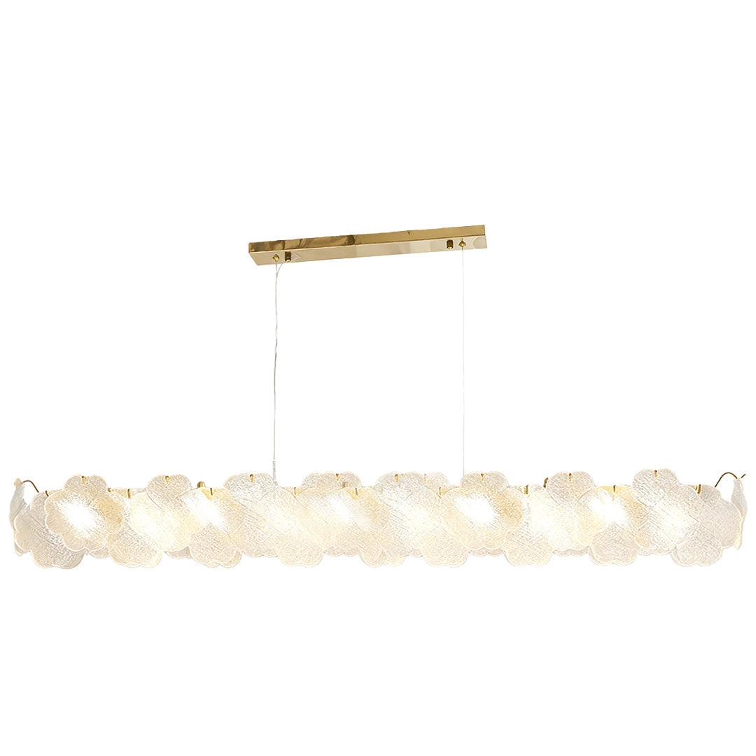 Artistic Glass Chandeliers French Flower Ceiling Lights