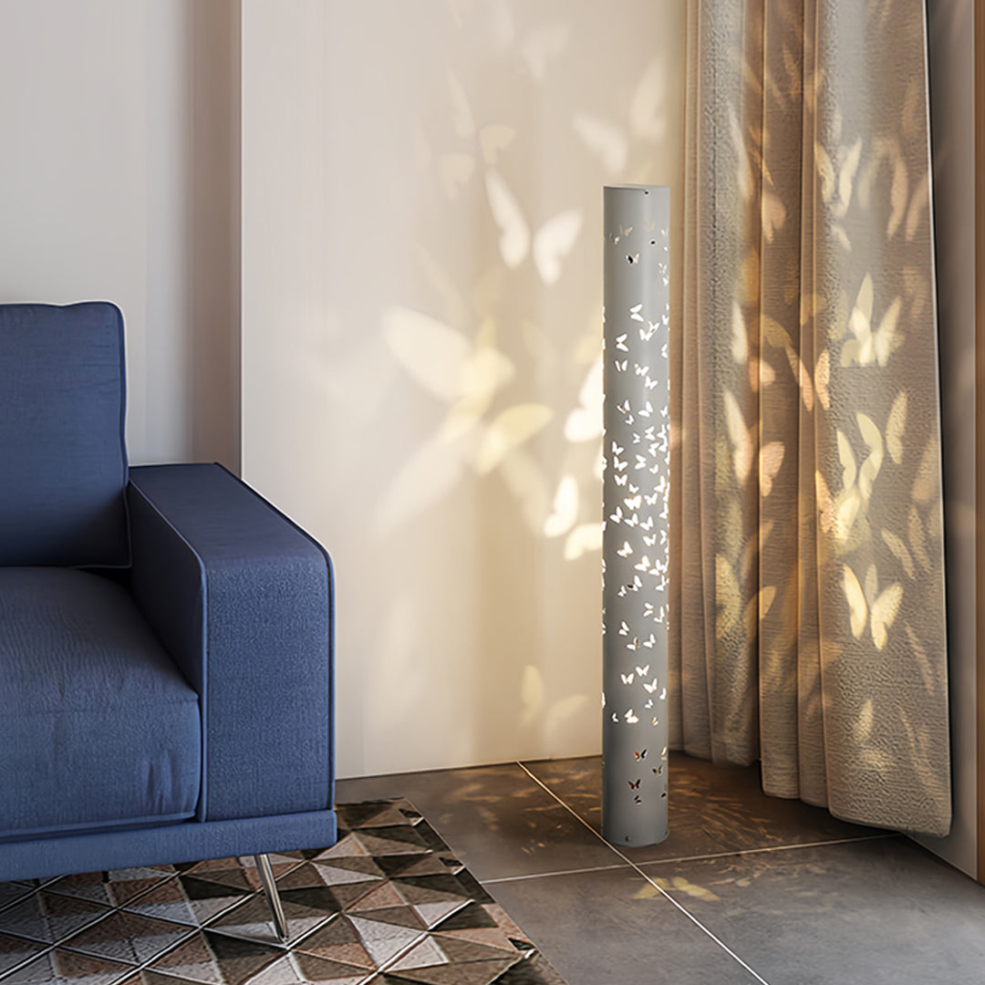 Butterfly Floor Lamp Ambient Projector Decorative Column Lamp