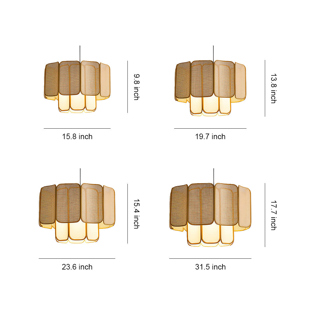 Bamboo Pendant Lights Japanese Zen Rattan Ceiling Light