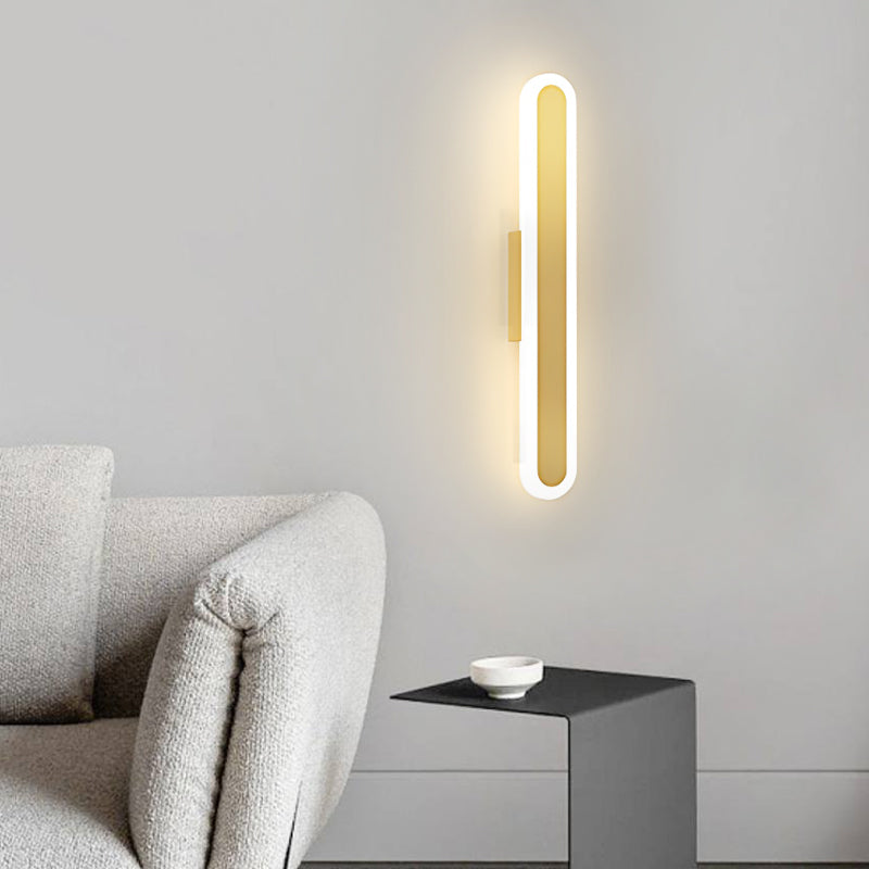 Bar Wall Light Modern Minimalist Oval Linear Light