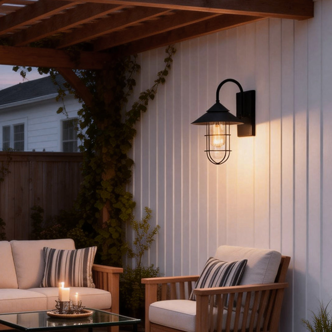 Barn Wall Light Retro Waterproof Black Outdoor Light