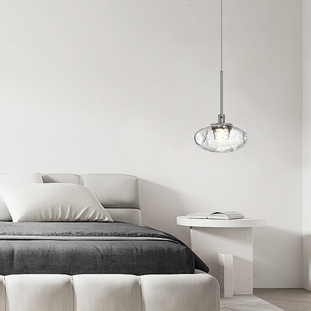 Small Glass Pendant Lights Italian Minimalist LED