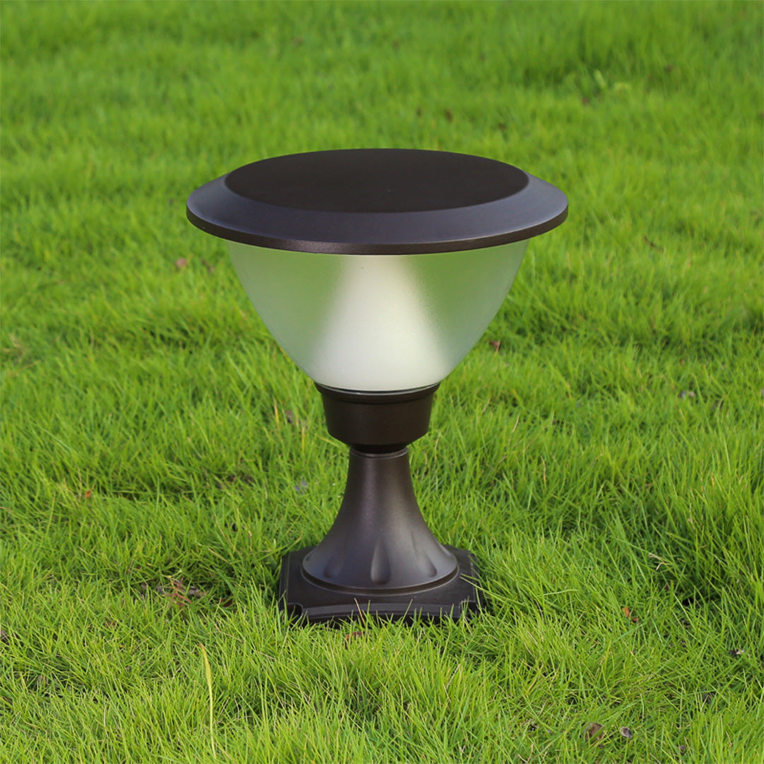 LED Metal Garden Lights Black Modern Minimalist Outdoor Bollard Light
