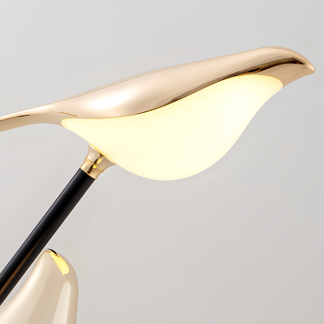 Bird Floor Lamp with 3 Heads Contemporary Artistic Accent Lamp