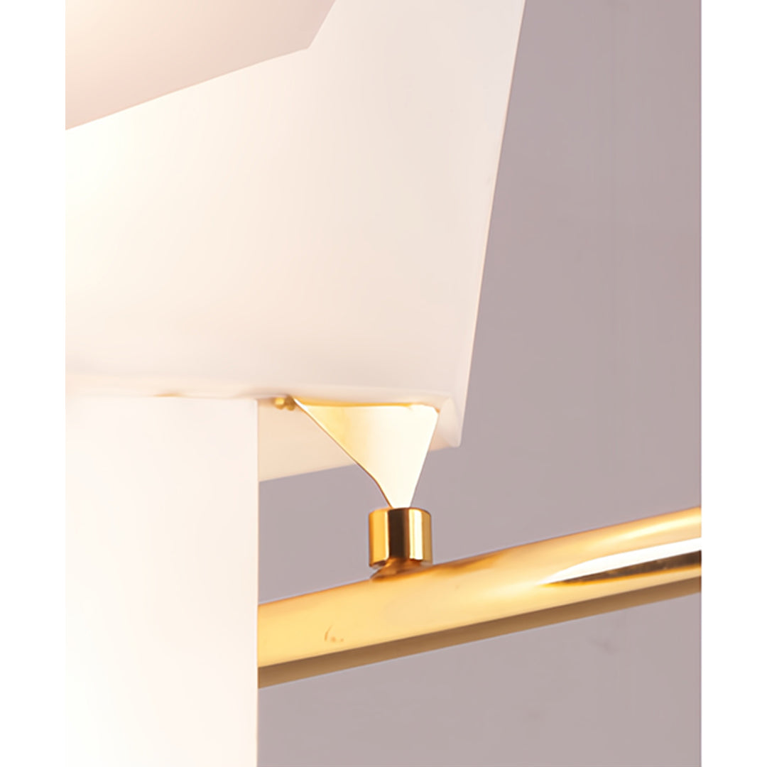 Bird Wall Light Modern Origami Crane Gold Accent Origami Wall Sconce