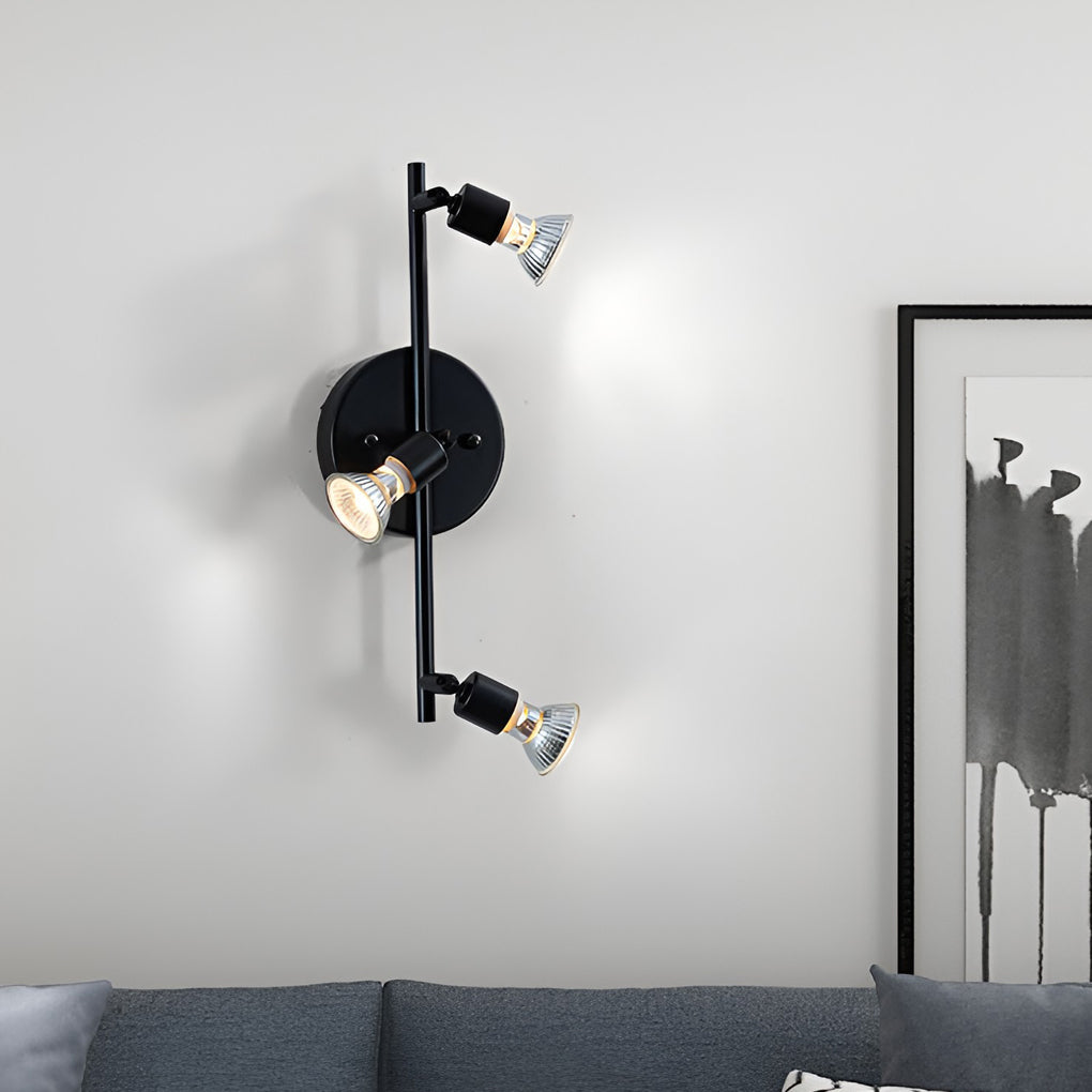 Black Adjustable Ceiling Lights Minimalist Iron LED Light