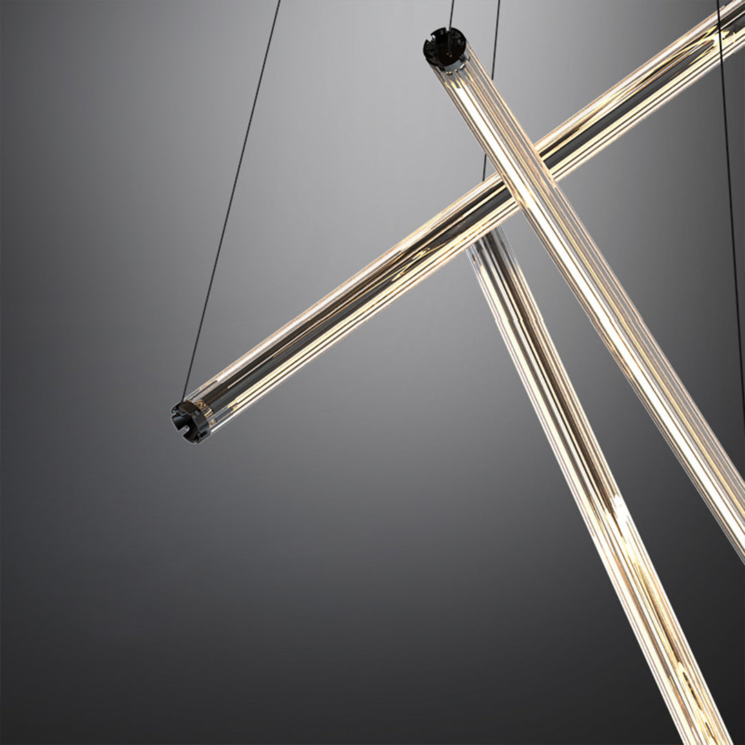 LED Linear Chandelier Nordic Minimalist Lighting