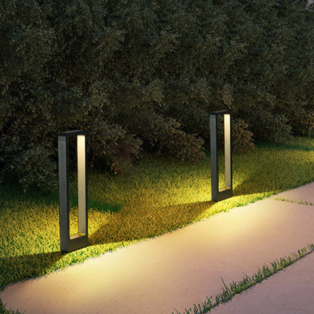 Black Bollard Lights Modern Minimalist Waterproof Outdoor Light