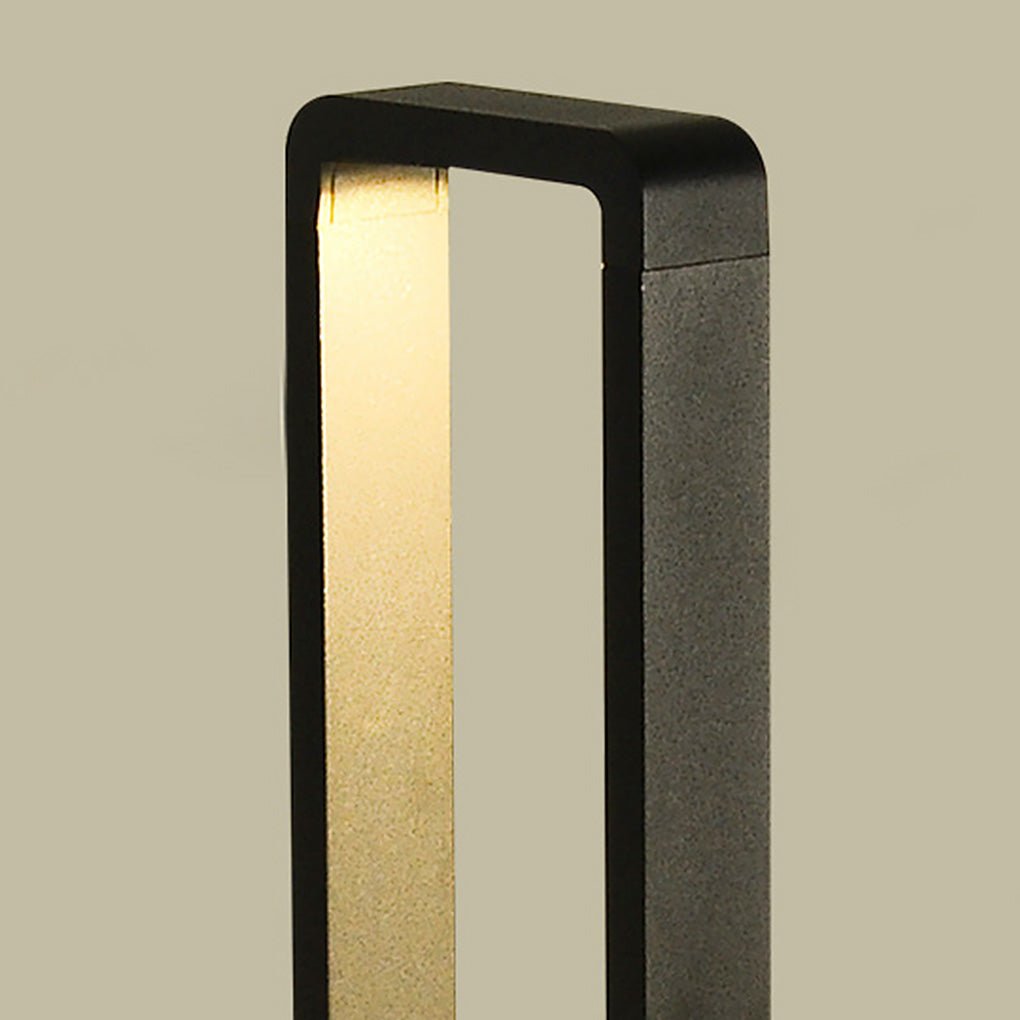 Black Bollard Lights Modern Minimalist Waterproof Outdoor Light