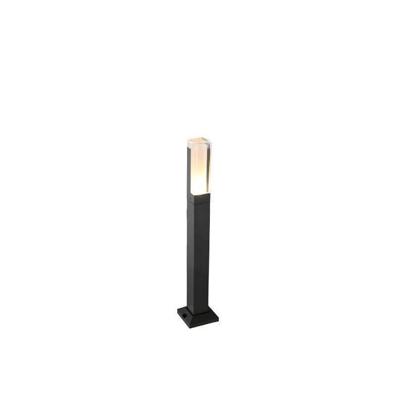 Black Bollard Lights Cubic Aluminum LED Waterproof Light