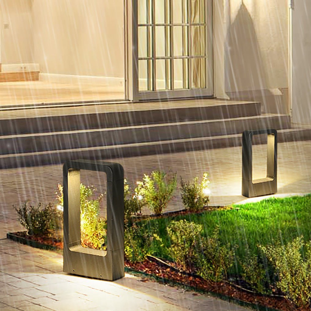 Black Bollard Lights Modern Minimalist Waterproof Outdoor Light