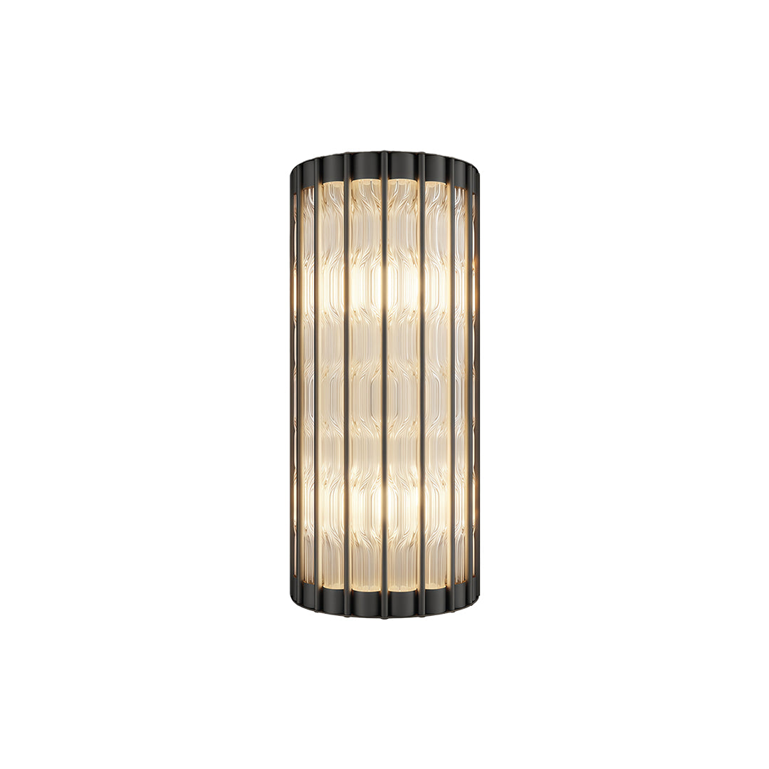 Linear Wall Light American-Style Copper Glass Lamp