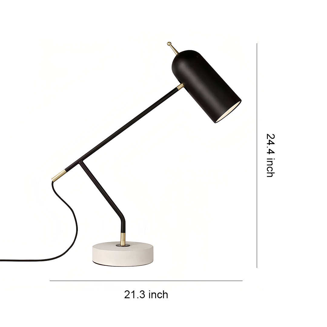 Black Desk Lamps Modern Minimalist Elegant Office Marble Reading Lamp