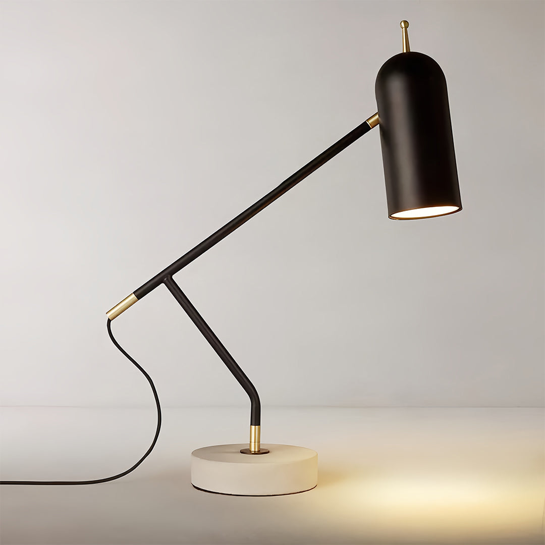 Black Desk Lamps Modern Minimalist Elegant Office Marble Reading Lamp