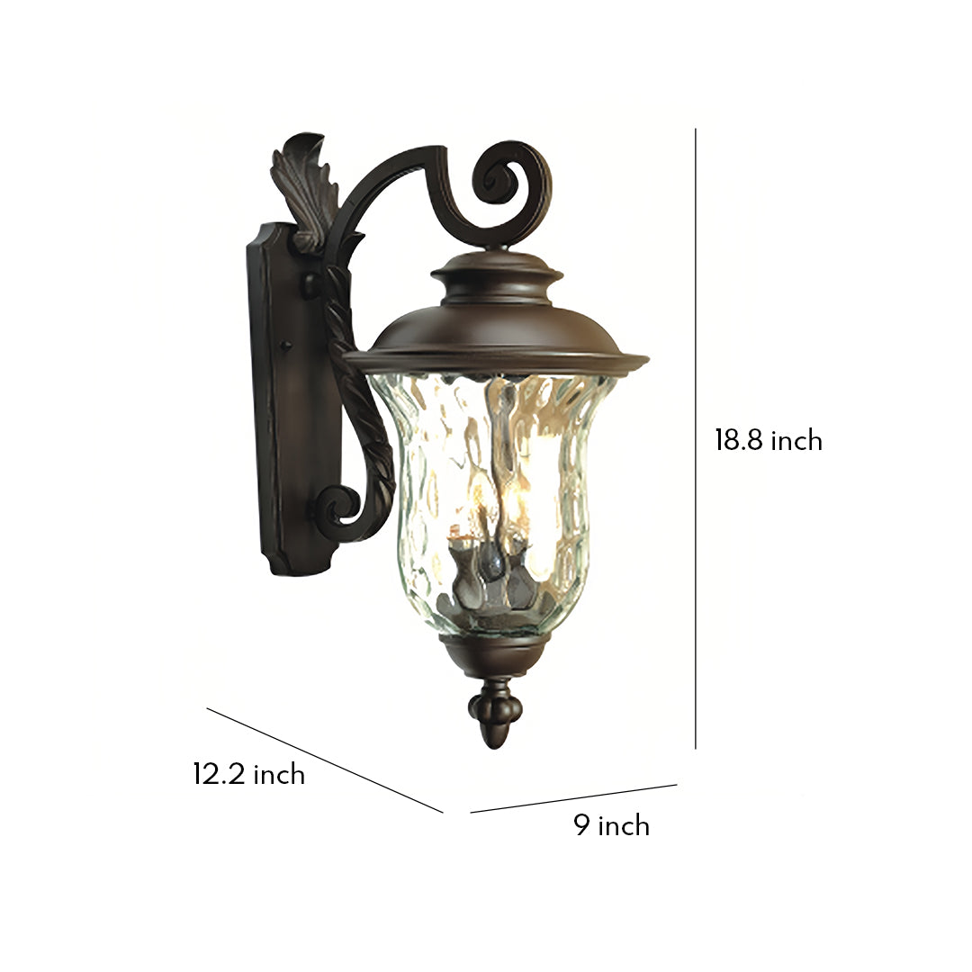 Black Exterior Wall Light Outdoor Waterproof Black Aluminum Lamp