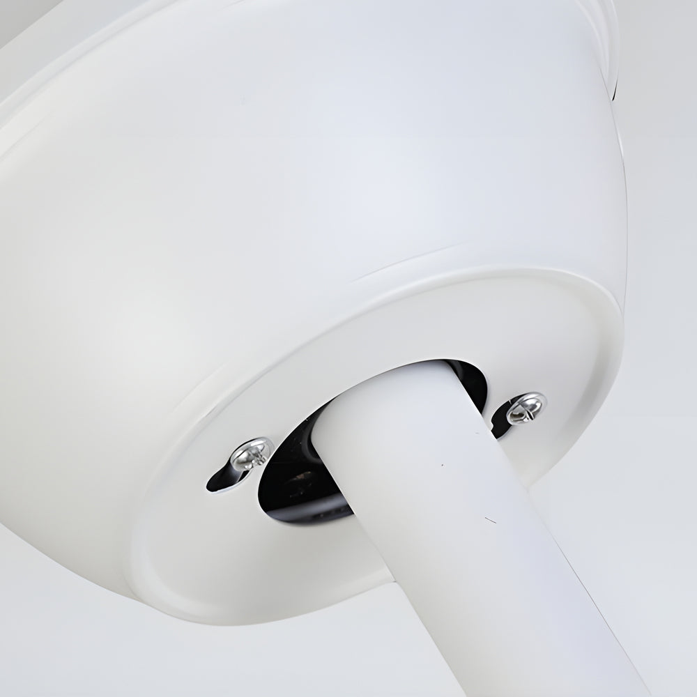 Black Fan with Light Modern Adjustable LED Metal Light