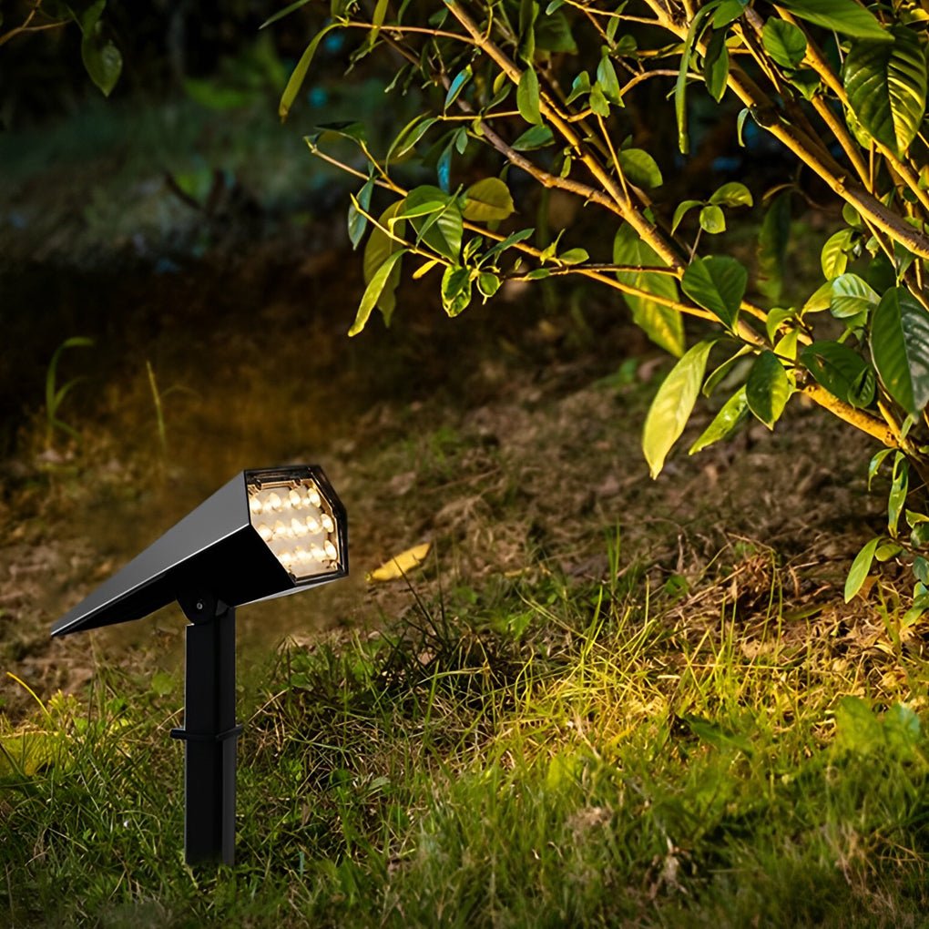 Flood Spike Light Adjustable Angle Solar Spotlight