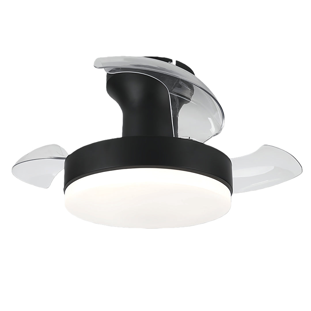 LED Ceiling Fans with Lights Stepless Dimming Silent Motor Lamp