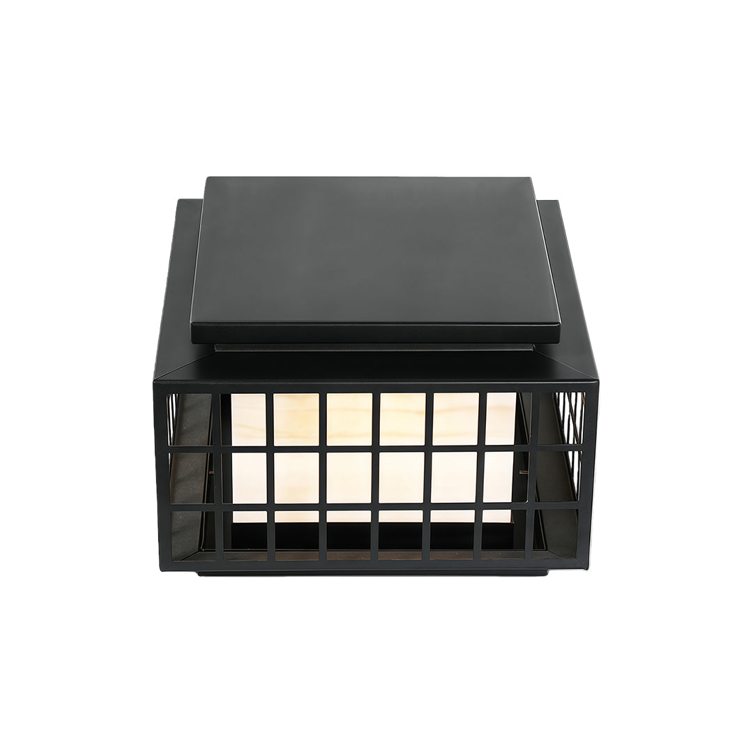 Modern Gate Pillar Lights Outdoor Waterproof Metal Lamp