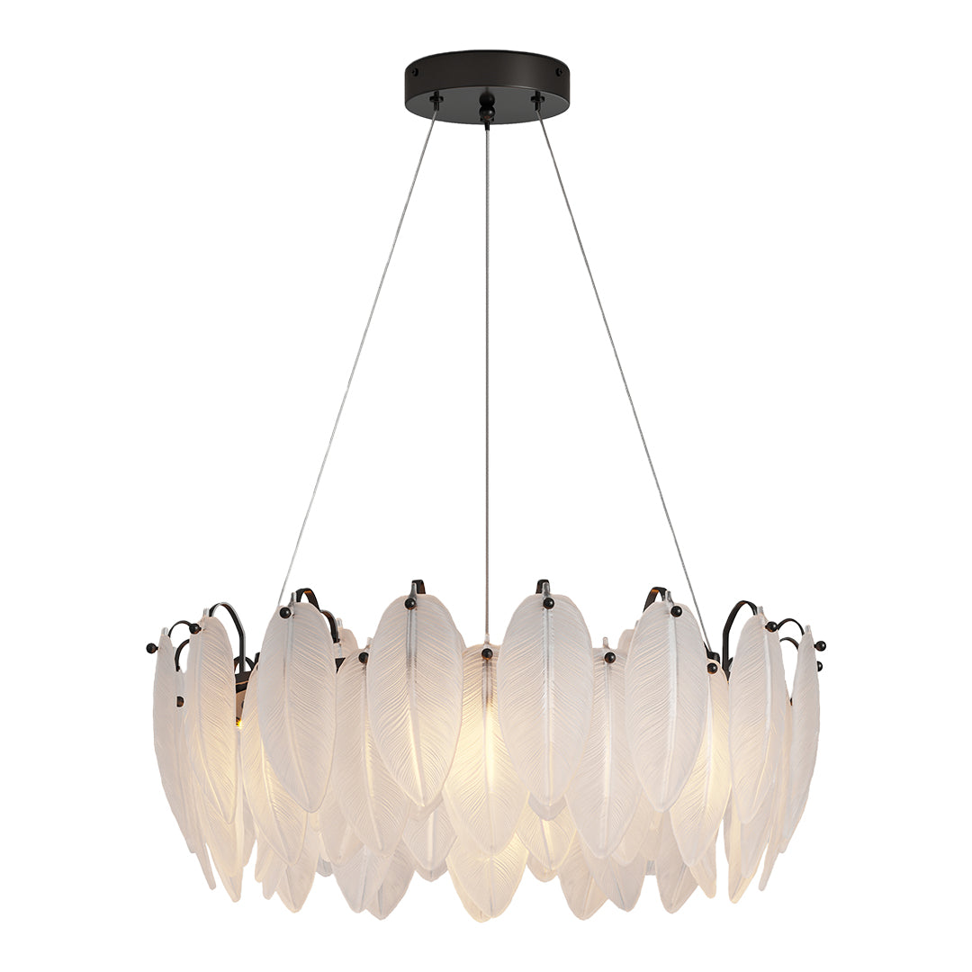 Feather Chandeliers Modern Luxury Glass Ceiling Light
