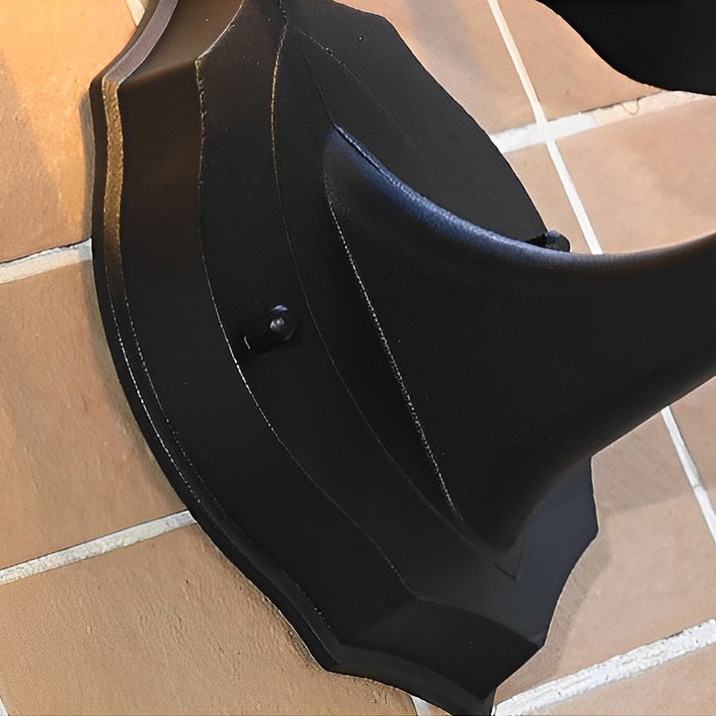 Black Outdoor Lantern Sconce European Waterproof LED Light