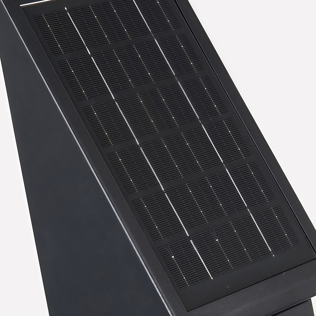 Black Outdoor Lighting Sconce Waterproof Solar Light