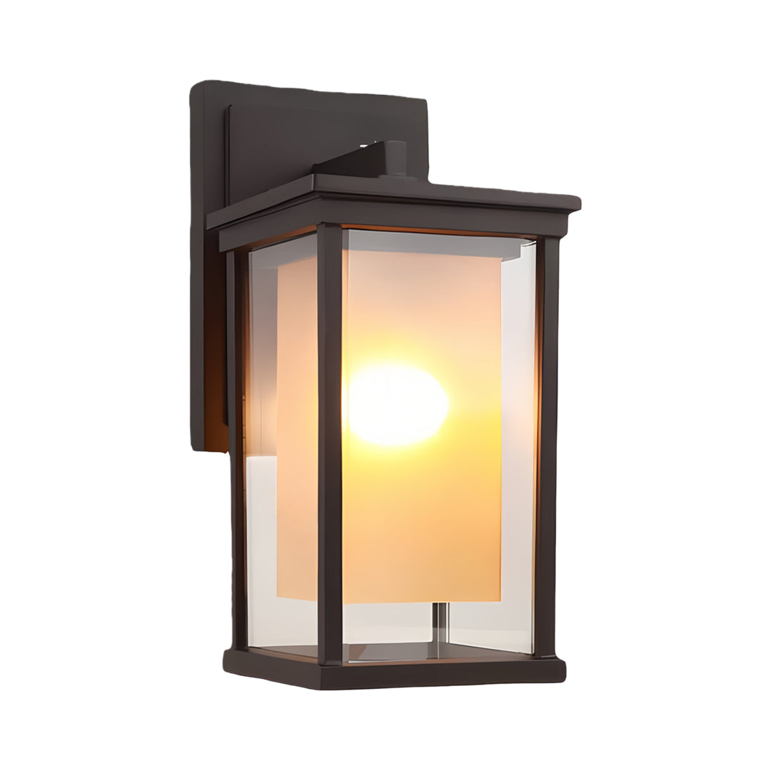 Outdoor Wall Mounted Light Black Square Aluminum Light