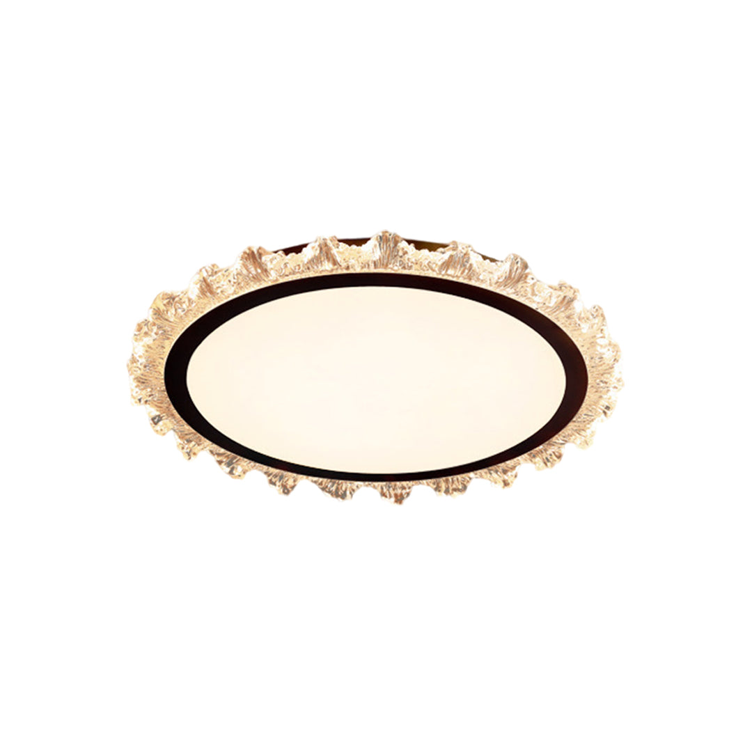 White Round LED Ceiling Light French wide-spectrum Ultra-Thin Flush Mount Light