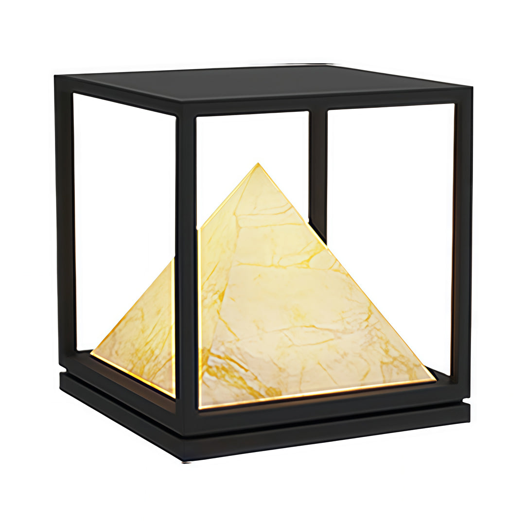 Light Pillar Design Outdoor Artificial Marble Courtyard Lamp
