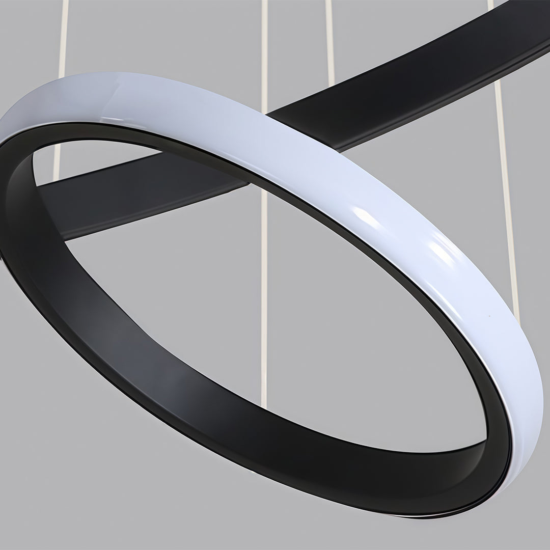 Ring LED Chandelier Modern Unique Metal Ceiling Light