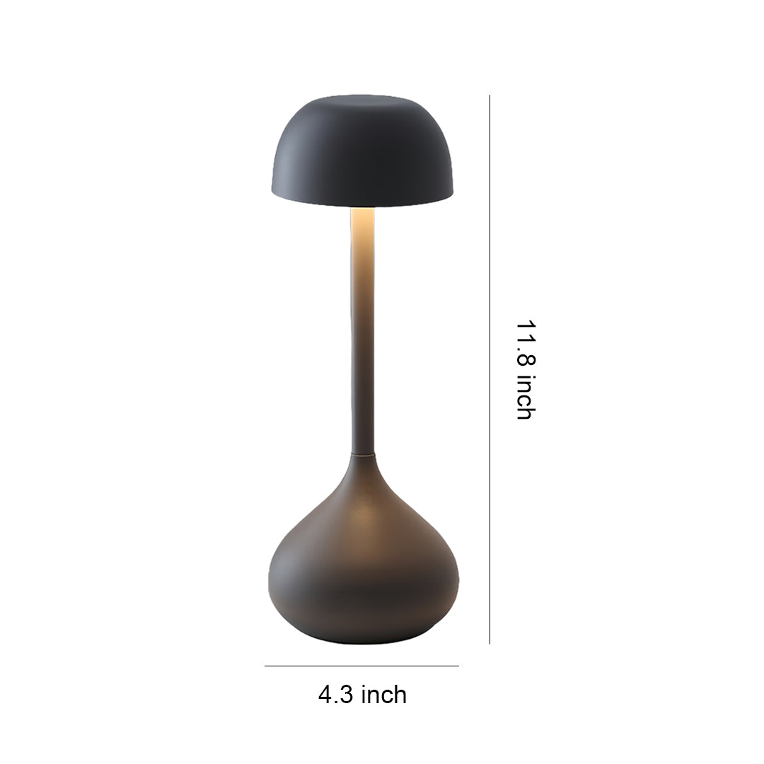 Rustic Metal Table Lamps Minimalist Gourd Shaped Rechargeable Lamp