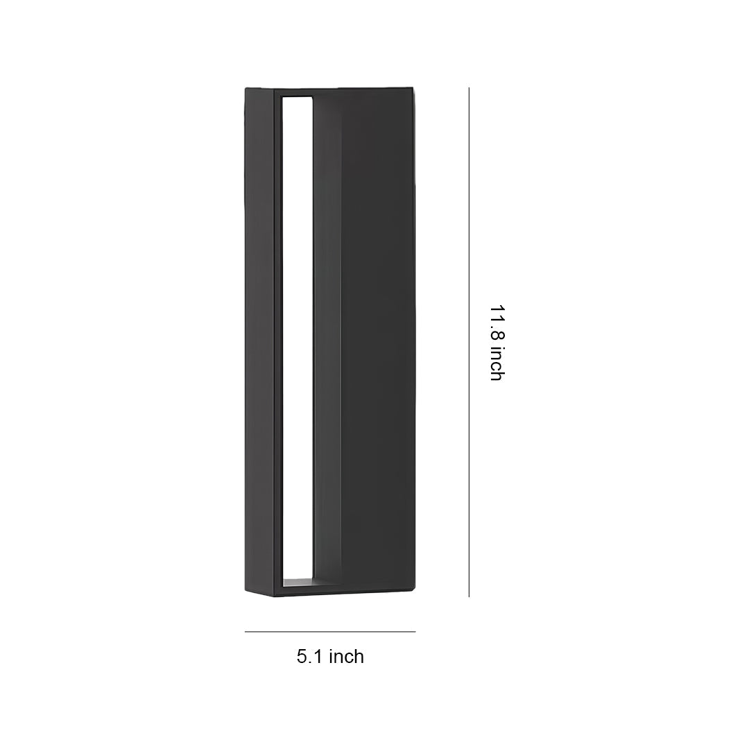 Black Sconces Outdoor Modern Waterproof Metal Light