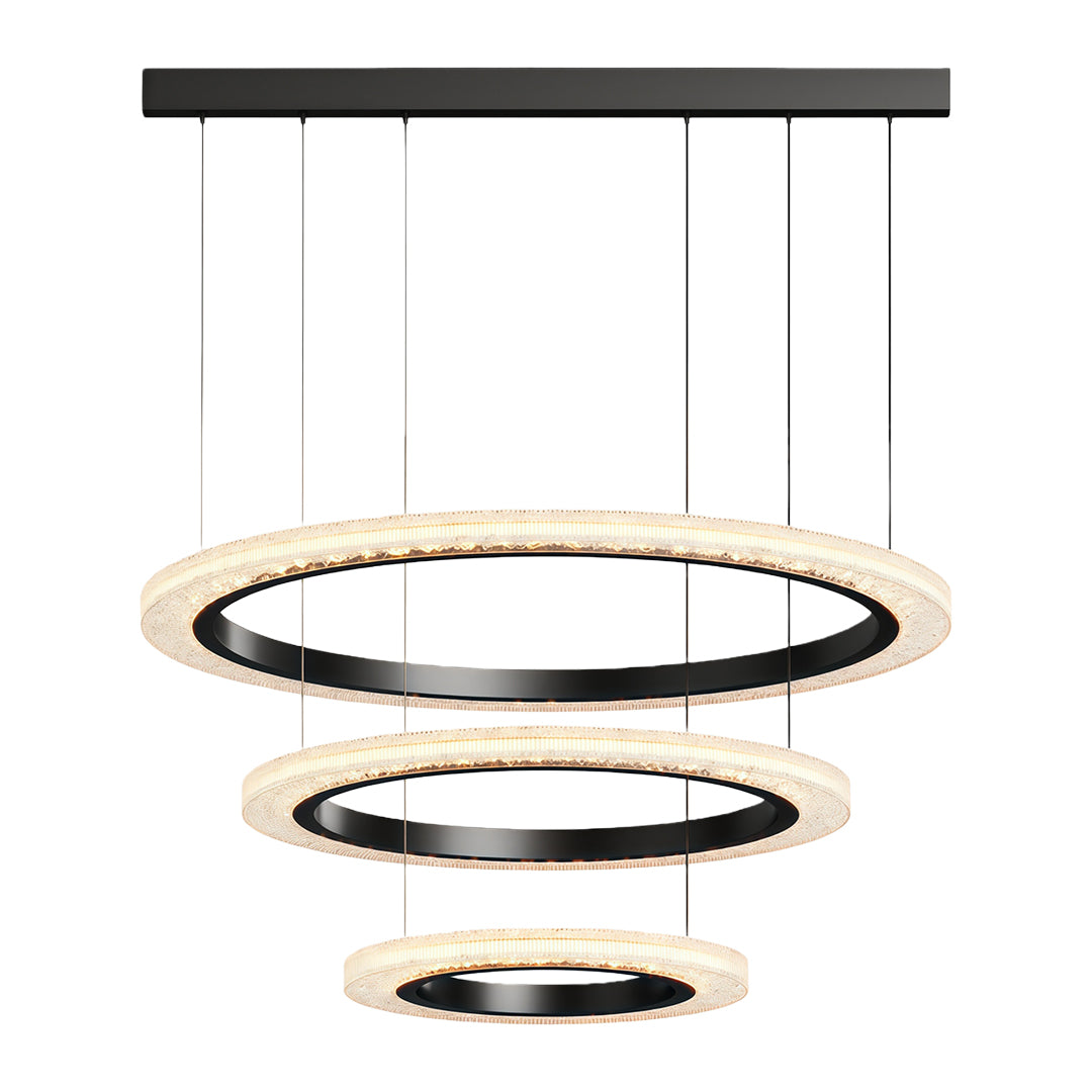 Round Modern Chandelier Minimalist Acrylic Ceiling Light