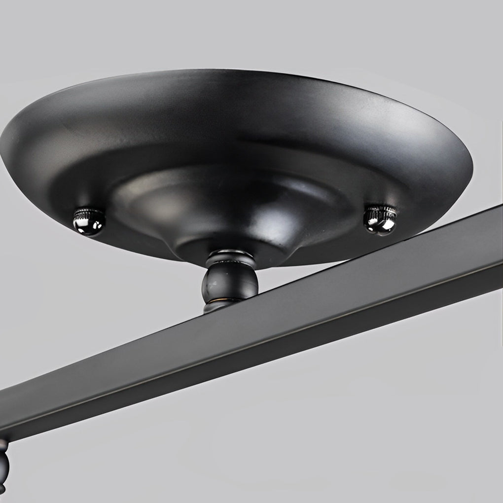 Black Track Light Adjustable Industrial Spotlight