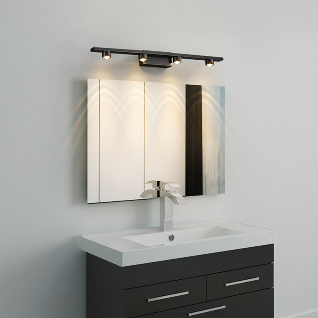 Black Vanity Lights For Bathroom Minimalist LED Mirror Cabinet Light